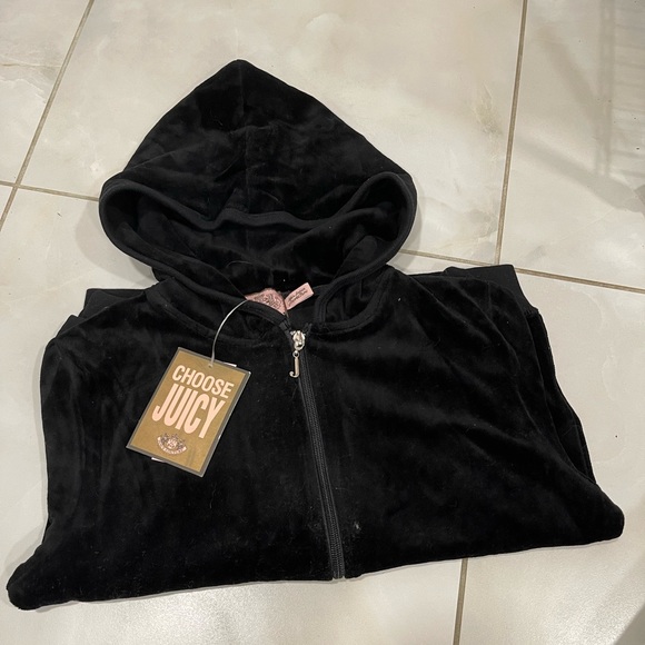 Juicy Couture Tops - Juicy Couture Velour Full Zip Hoodie